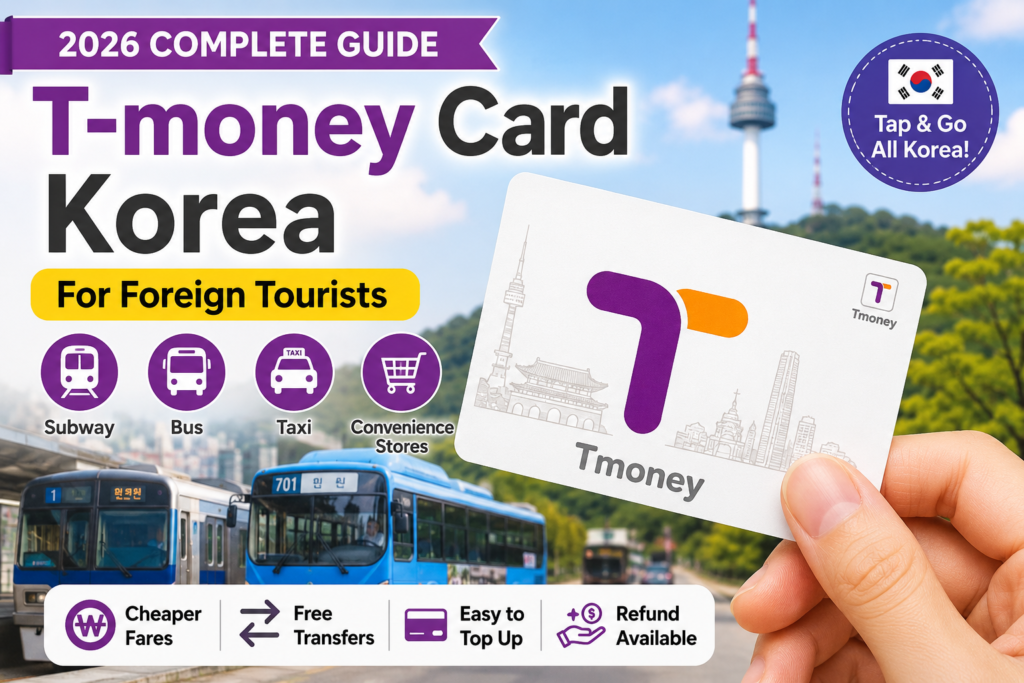 T-money Card Korea 2026: Complete Guide for Foreign Tourists T-money